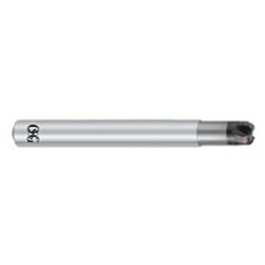 3/16'' Dia. - 2-1/4'' OAL - 1/16'' Radius - EXO Coated CBD - High Feed HP End Mill - 3 FL - Apex Tool & Supply