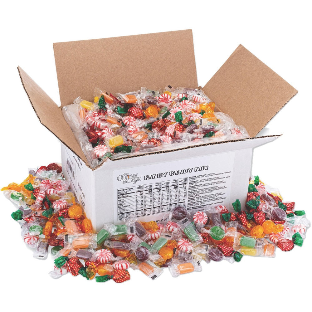 Snacks, Cookies, Candy & Gum; Snack Type: Hard Candy; Flavor: Assorted; Container Size: 5 lb; Container Type: Carton