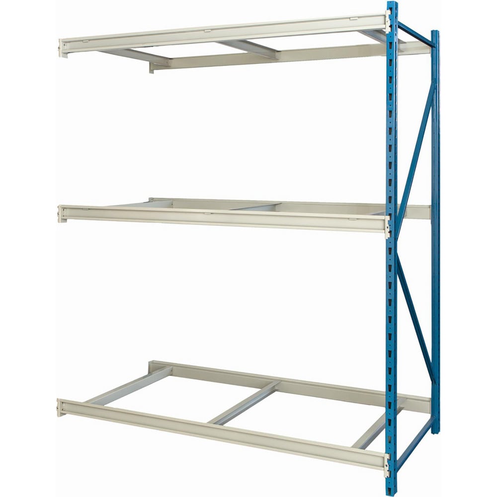 Storage Racks; Rack Type: Bulk Rack Add-On; Overall Width (Inch): 72; Overall Height (Inch): 87; Overall Depth (Inch): 36; Material: Steel; Color: Marine Blue, Light Gray; Finish: Powder Coated