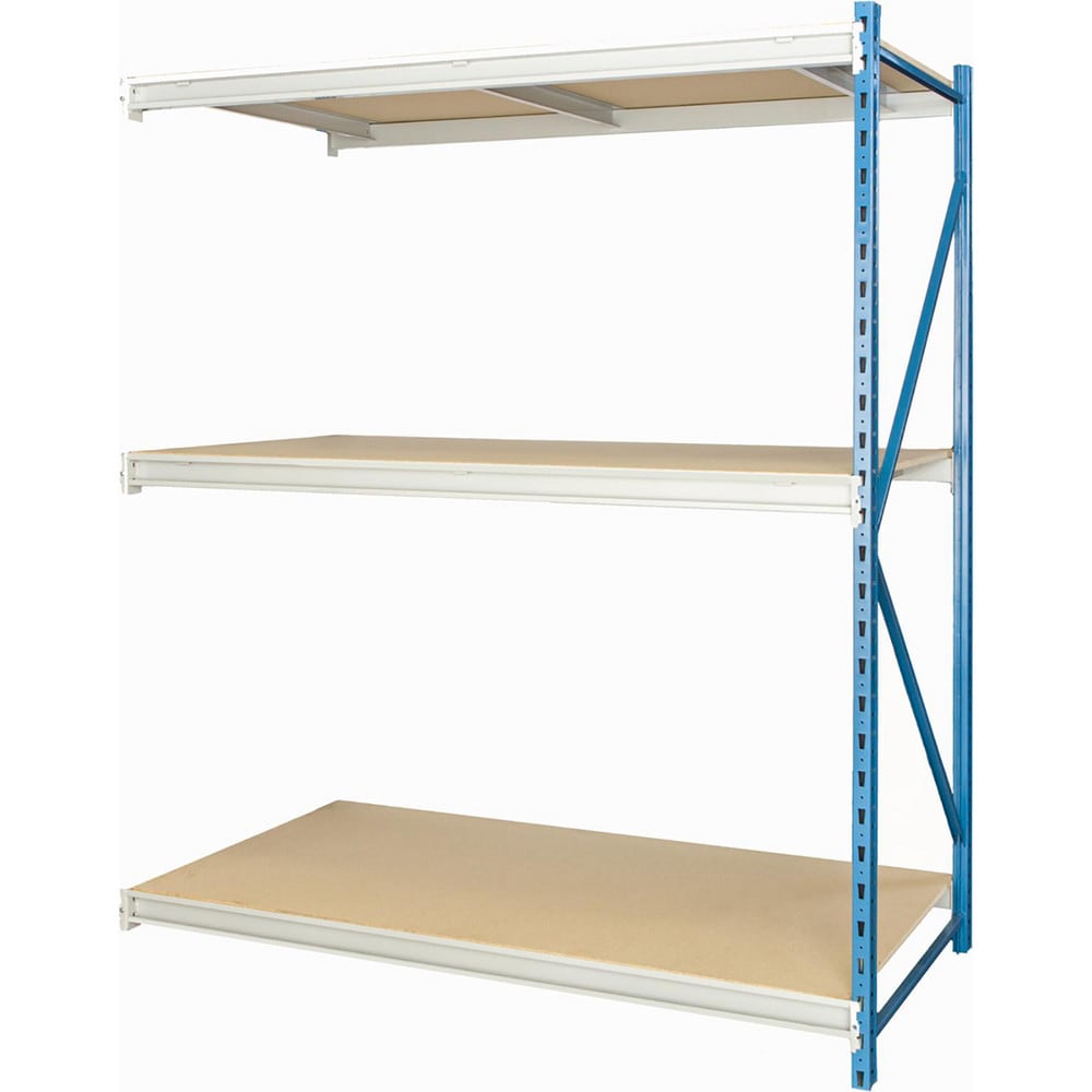 Storage Racks; Rack Type: Bulk Rack Add-On; Overall Width (Inch): 72; Overall Height (Inch): 123; Overall Depth (Inch): 36; Material: Steel; Color: Marine Blue, Light Gray; Finish: Powder Coated