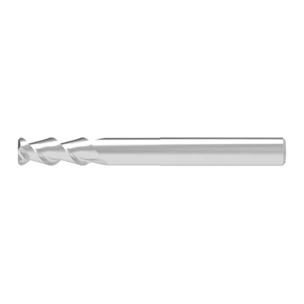 Corner Radius End Mill: 8.00 mm Dia, 21.00 mm LOC, 1.00 mm Radius, 2 Flute, Solid Carbide