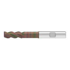 Corner Radius End Mill: 12.00 mm Dia, 31.00 mm LOC, 3.00 mm Radius, 3 Flute, Solid Carbide
