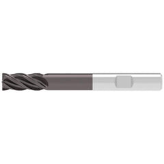 Corner Chamfer End Mill: 6.00 mm Dia, 13.00 mm LOC, 4 Flute, 0.10 mm Chamfer Width, Solid Carbide