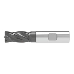 Corner Chamfer End Mill: 5.00 mm Dia, 13.00 mm LOC, 4 Flute, 0.10 mm Chamfer Width, Solid Carbide