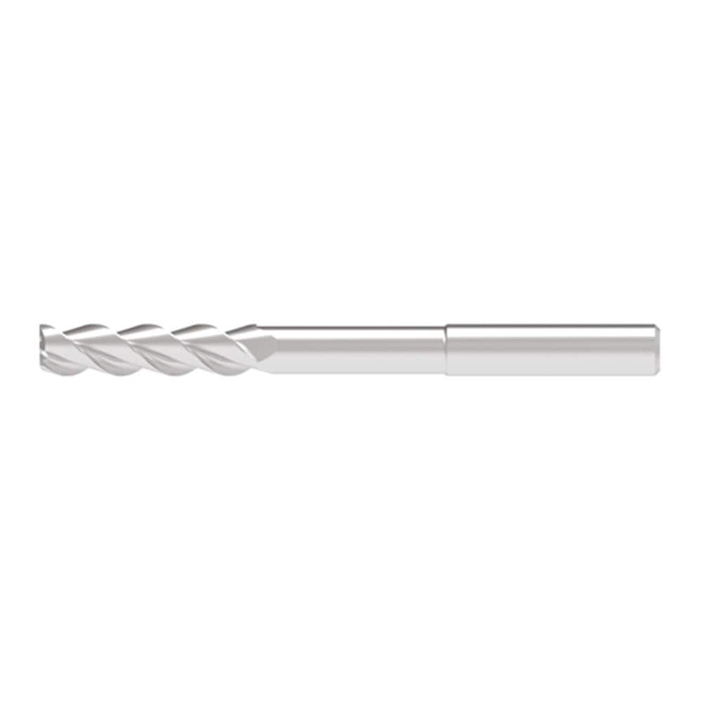 Corner Radius End Mill: 6.00 mm Dia, 25.00 mm LOC, 0.30 mm Radius, 3 Flute, Solid Carbide
