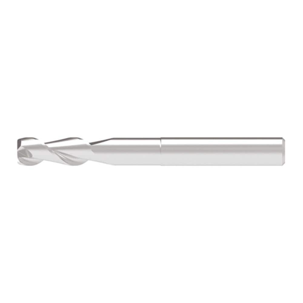 Corner Chamfer End Mill: 8.50 mm Dia, 26.00 mm LOC, 2 Flute, 0.10 mm Chamfer Width, Solid Carbide