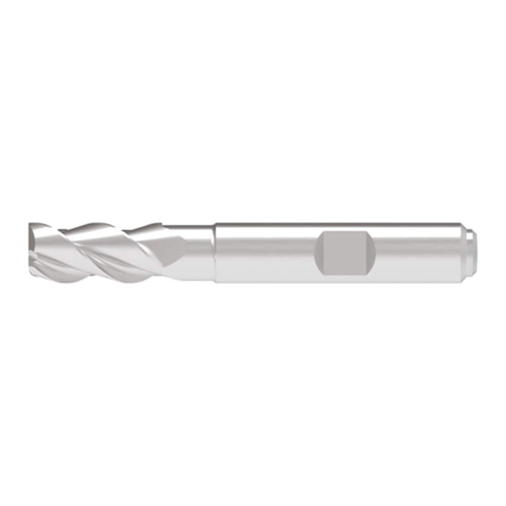 Corner Radius End Mill: 16.00 mm Dia, 33.00 mm LOC, 1.00 mm Radius, 3 Flute, Solid Carbide