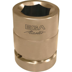 Impact Socket: 3/4" Drive, 1-1/8" Socket, Hex Drive