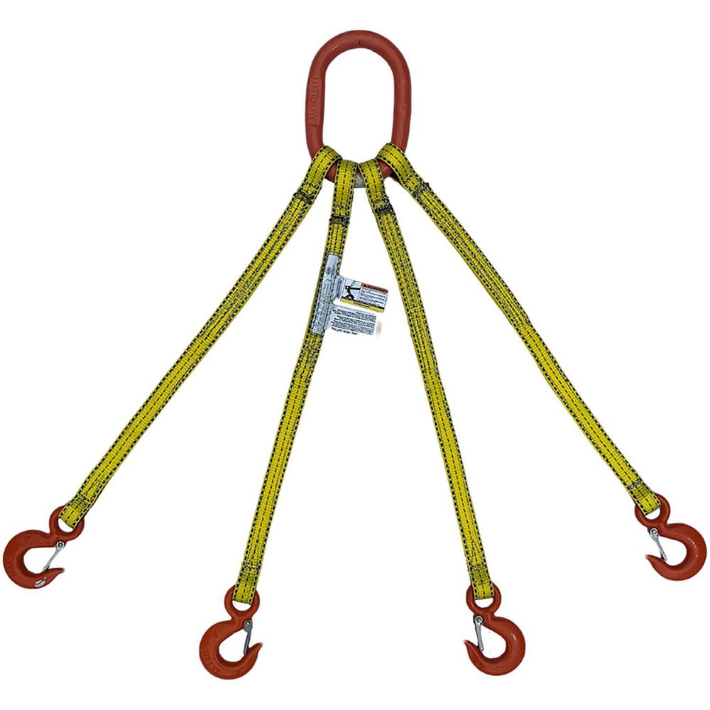 Bridle, Type 10 Web Sling: 6' Long, 2" Wide, Nylon