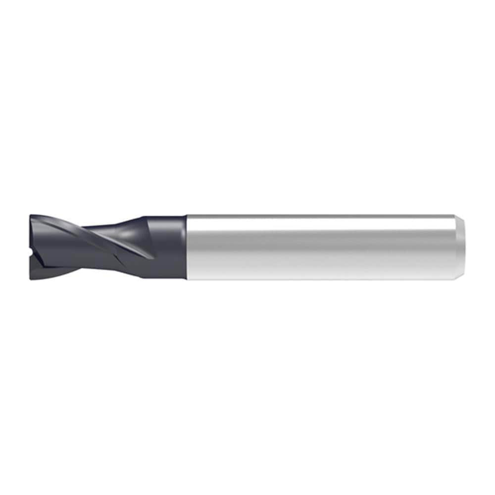 Corner Chamfer End Mill: 12.00 mm Dia, 16.00 mm LOC, 2 Flute, 0.20 mm Chamfer Width, Solid Carbide