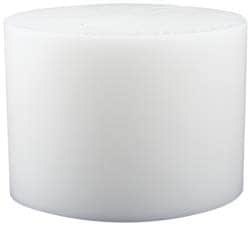 Plastic Disc: Polytetrafluroethylene, 2" Dia, White