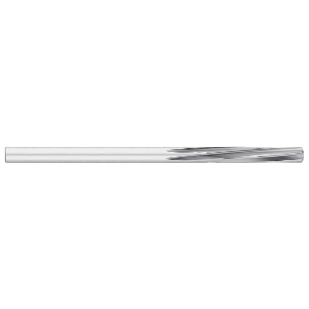 Chucking Reamer: 0.3760" Dia, 7" OAL, 1-3/4" Flute Length, Straight-Cylindrical Shank, HSS