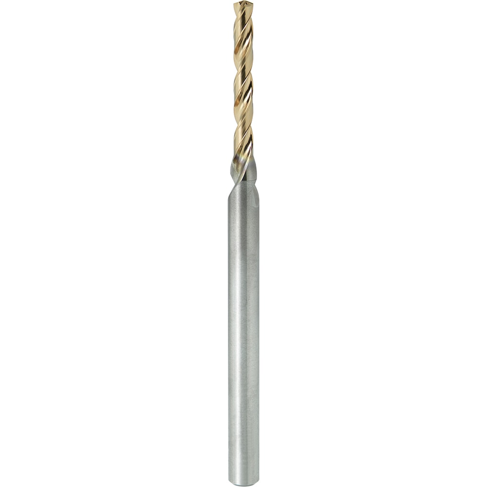 Micro Drill Bit: 1.90 mm Dia, (0.0748"), 139 deg, Solid Carbide