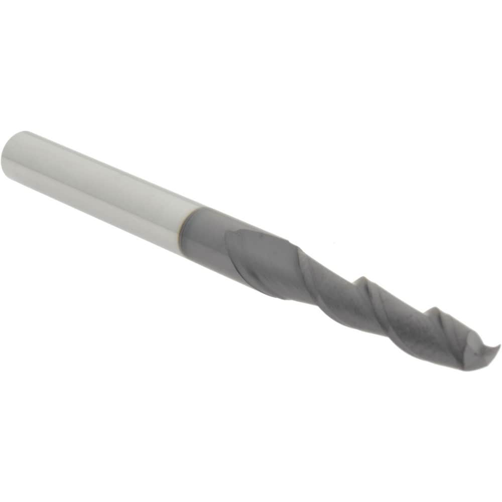 Square End Mill: 7/32" Dia, 1" LOC, 2 Flute, Solid Carbide