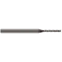 Square End Mill: 3/16" Dia, 1-1/2" LOC, 3 Flute, Solid Carbide