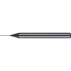 Micro Drill Bit: 0.0122" Dia, 130 deg, Solid Carbide