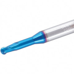 Ball End Mill: 2 Flute(s), Solid Carbide