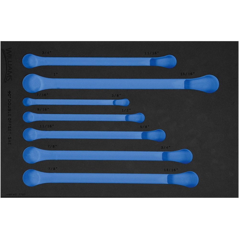 Tool Box Case & Cabinet Inserts; Type: Foam Insert; For Use With: Foam Only tools not included, fits JHW7029B, JHW7033C, JHW7723, JHW7725B, JHW7727AJ HW7731A, JHW7731B sold separately; Material Family: Foam; Width (Inch): 11-5/8; Depth (Inch): 17-3/8; Hei