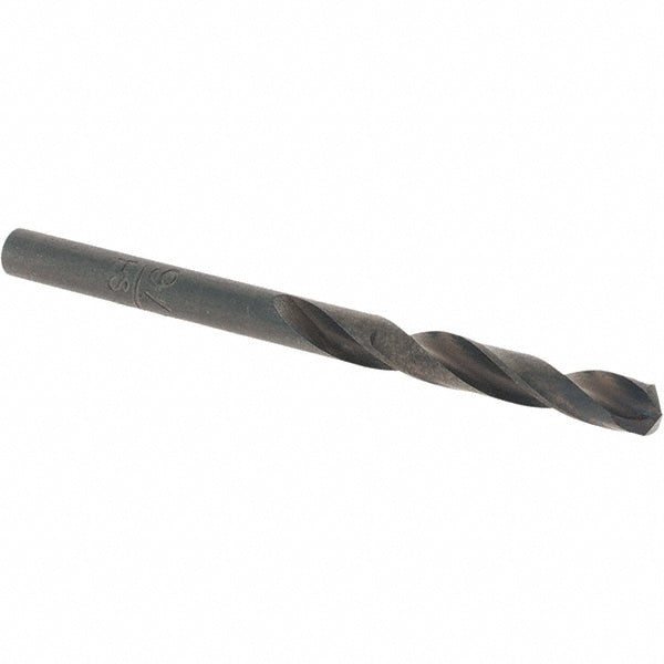 Screw Machine Length Drill Bit: 9/64" Dia, 135 deg Point, High-Speed Steel