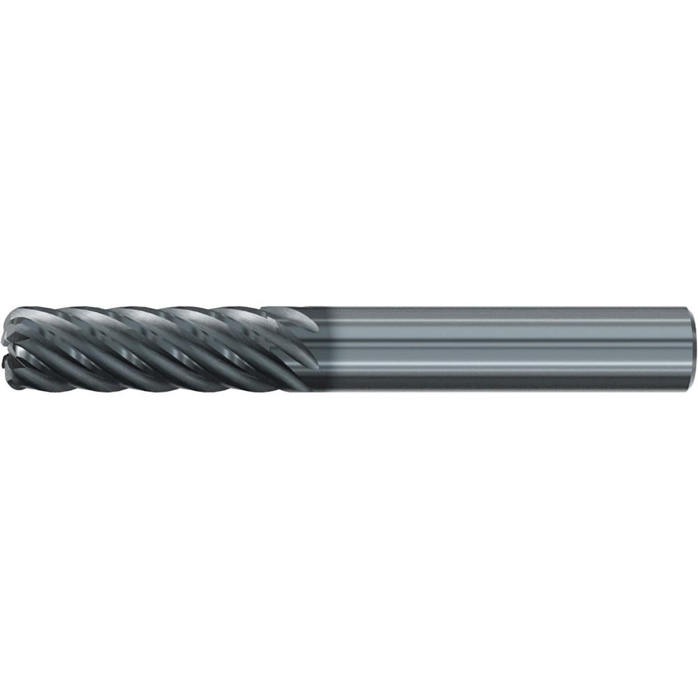 Roughing & Finishing End Mills; Mill Diameter (Fractional Inch): 3/8; Flute Type: Spiral; Number Of Flutes: 7; End Mill Material: Solid Carbide; Length of Cut (Inch): 1-1/8; Coating/Finish: AlCr