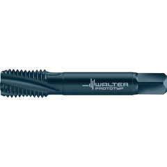 Spiral Flute Tap: 1-8, UNC, 4 Flute, Semi-Bottoming Chamfer, 3B Class of Fit, High-Speed Steel-E, Steam Oxide Finish