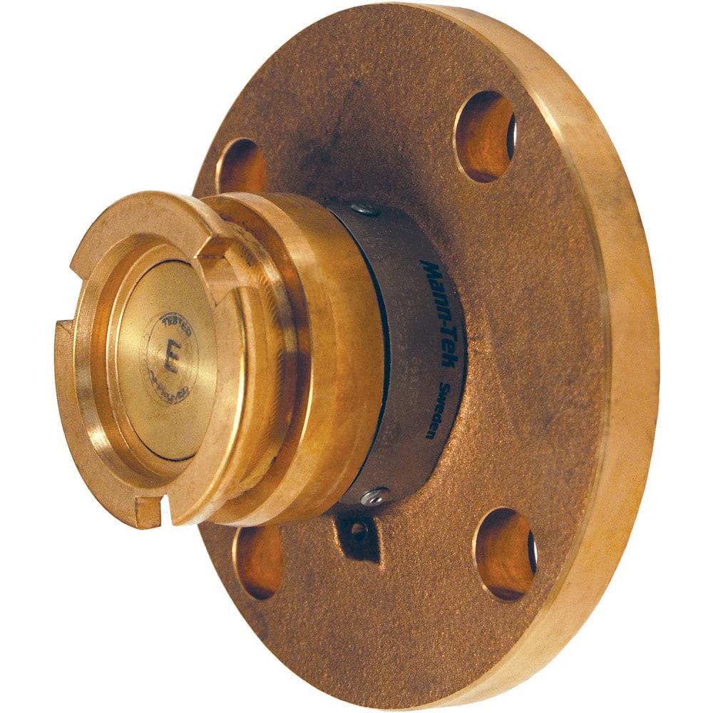 Reusable Hose Fittings; Type: Adapter; Thread Size: 1-1/2 in; Material: Brass; Thread Standard: Non-Threaded; Connection Type: Flanged