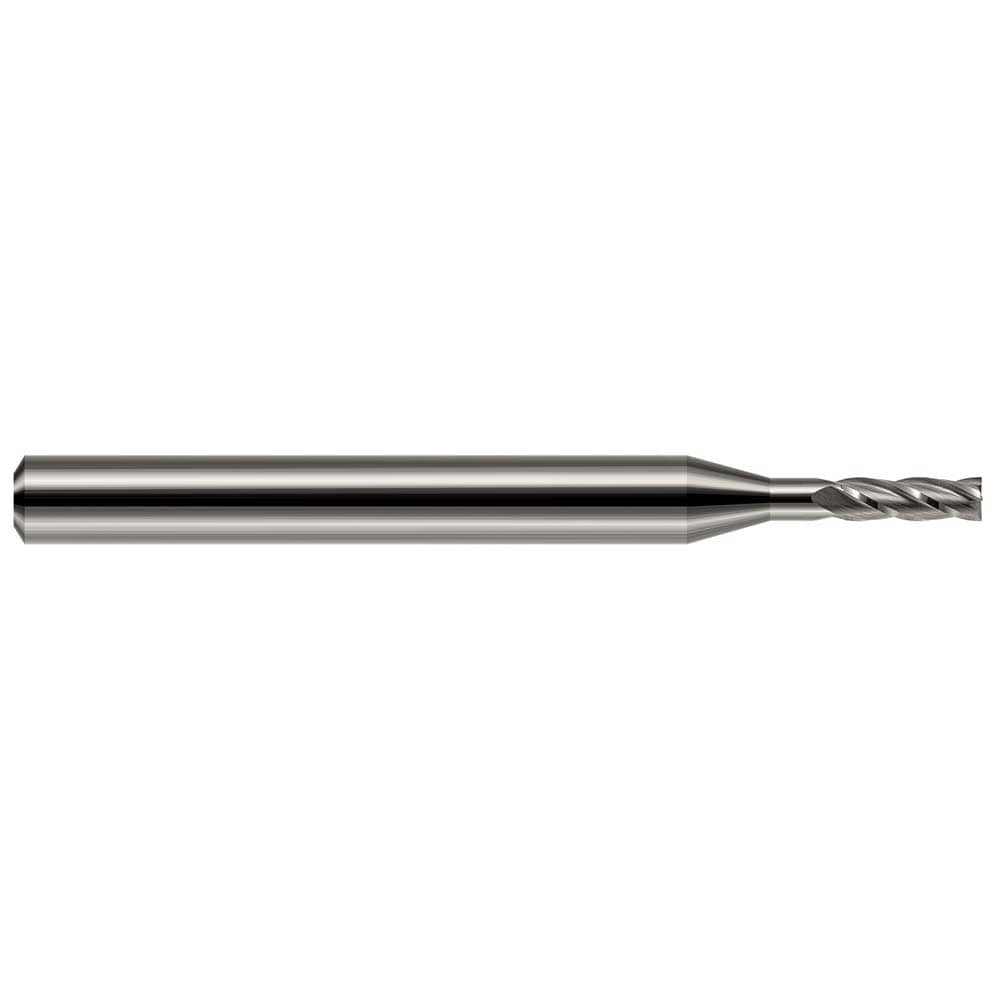 Square End Mill: 1/16" Dia, 4 Flute, Solid Carbide
