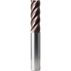 Square End Mill: 3/4" Dia, 2-1/4" LOC, 5 Flute, Solid Carbide