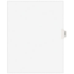 11 x 8 1/2" Exhibit E Label, 1 Tabs, Unpunched, Preprinted Tab Dividers