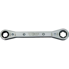 Box End Wrench: 1/4 x 5/16", 6 Point, Double End