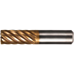 Corner Radius End Mill: 16 mm Dia, 32.00 mm LOC, 6.00 mm Radius, 11 Flute, Solid Carbide