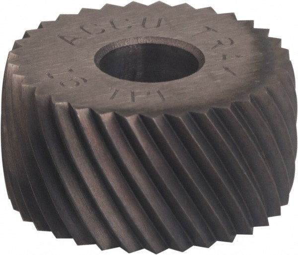 Convex Knurl Wheel: 5/8" Dia, 90 &deg; Tooth Angle, 20 TPI, Diagonal, Cobalt