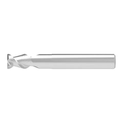 Square End Mill: 15.00 mm Dia, 25.00 mm LOC, 2 Flute, Solid Carbide