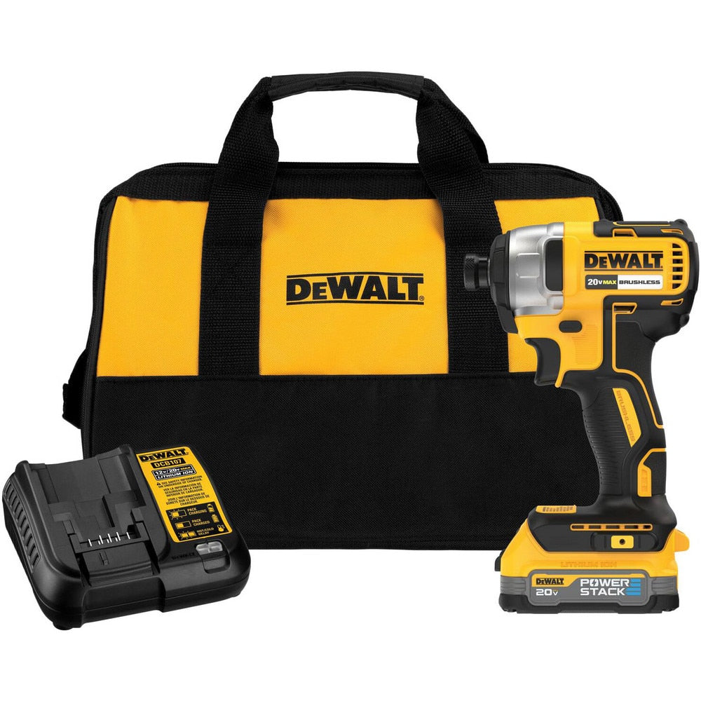 Impact Drivers; Voltage: 20.00; Handle Type: Pistol Grip; Drive Size: 1/4; Speed (RPM): 2800; Number Of Speeds: Variable; Torque (In/Lb): 1500.00; Impacts per Minute: 3200