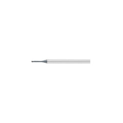Ball End Mill: 0.30 mm Dia, 0.30 mm LOC, 2 Flute, Solid Carbide