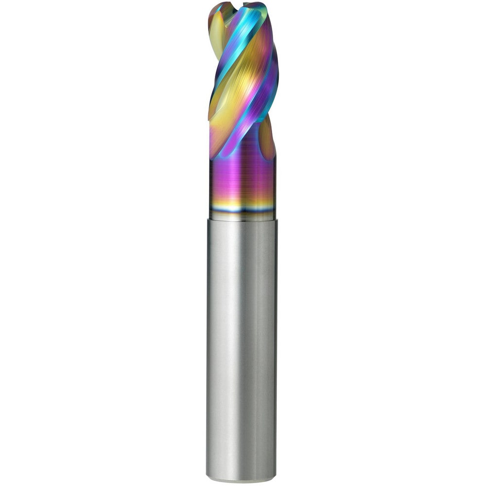 Corner Radius End Mill: 16 mm Dia, 24.00 mm LOC, 4.00 mm Radius, 3 Flute, Solid Carbide