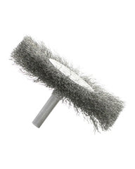 2 1/2″ Diameter × 0.312″ Width, Carbon Steel, 0.008″ Crimped Bristle, Wheel Brush