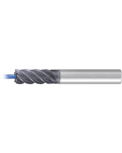 ‎Square End Mill; 5/16″ Dia. × 3/4″ LOC × 5/16″ Shank Dia. × 2-1/2″ OAL ; 5 FL ; Carbide ; AlCr