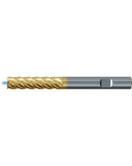 ‎Square End Mill; 5/16″ Dia. × 1-1/4″ LOC × 5/16″ Shank Dia. × 3″ OAL ; 5 FL ; Carbide ; TiAlN+TiN ; Series 2581TZ