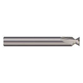 ‎Keyseat Cutter, 3/8″ Dia. × 3/8″ Shank Dia. × 3/16″ CW × 2-1/2″ OAL, 3 Teeth, 60 Degrees, Carbide, Round Shank, Uncoated, Specialty Profiles