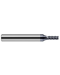 ‎3/16″ Cutting Dia. × 1/4″ Shank Size × 0.285″ LOC × 2-1/2″ OAL, 5 Flute, Carbide, AlTiN Nano, 0.03″ Corner Radius End Mill