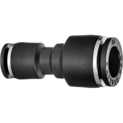 Value Collection - 12 x 8mm OD, Nylon Push-to-Connect Union - 150 Max psi, Black - Apex Tool & Supply
