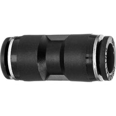 Value Collection - 12mm OD, Nylon Push-to-Connect Union - 150 Max psi, Black - Apex Tool & Supply