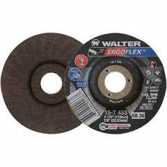 WALTER Surface Technologies - Depressed-Center Wheels Wheel Diameter (Inch): 4-1/2 Wheel Thickness (Inch): 3/64 - Apex Tool & Supply