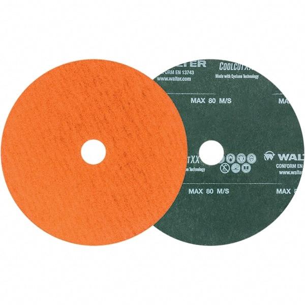 WALTER Surface Technologies - 6" Diam 7/8" Hole 50 Grit Fiber Disc - Ceramic - Apex Tool & Supply