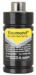Associated Spring Raymond - 25mm Diam, 7mm Max Stroke, Yellow Nitrogen Gas Spring Cylinder - 47mm Body Length, 56mm OAL, 689 Lb Full Stroke Spring Force, 2,600 psi Initial Charge - Apex Tool & Supply