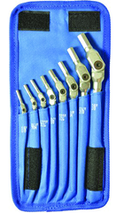 8 Piece -1/8 - 3/8" Chrome HexPro Pivot Head Hex Wrench Set - Apex Tool & Supply