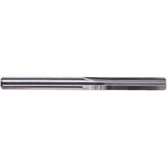 Chucking Reamer: 0.2015″ Dia, 3″ OAL, 1″ Flute Length, Straight Shank, Solid Carbide 4 Flute, RH
