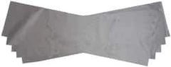 Made in USA - 5 Piece, 5" Wide x 20" Long Plastic Shim Stock Sheet - Silver, ±10% Tolerance - Apex Tool & Supply