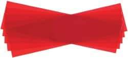 Made in USA - 5 Piece, 5" Wide x 20" Long Plastic Shim Stock Sheet - Red, ±10% Tolerance - Apex Tool & Supply